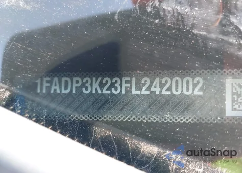 2015 Ford Focus Se from USA, damaged, VIN 1FADP3K23FL242002